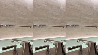 Mia Khalifa Shows Off Her Feet And Tits While Showering In The Bathtub