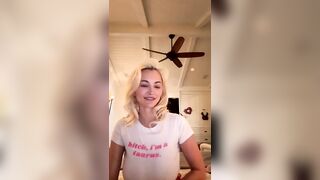 Lindsey Pelas Live Where At The End She Shows Her Tits