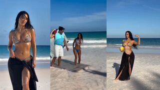 Kim Kardashian Looks Sexy in a Hot Shoot for Skims Swim (10 Pics + Video)