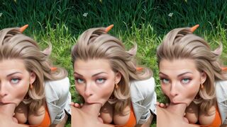 bl0wj0b, blowjob. a sexy woman. a man's big penis is prominently displayed. the…