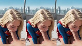 bl0wj0b, blowjob, deepthroat. a sexy woman. a man's big penis is prominently di…